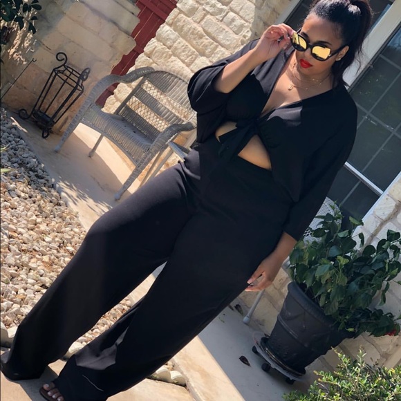 PrettyLittleThing Pants - Black jumpsuit